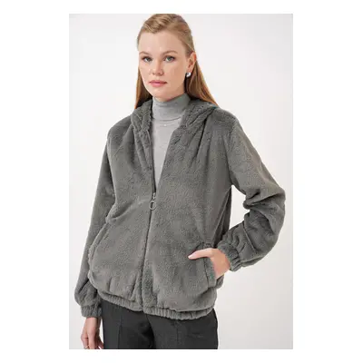 Bigdart Hooded Fur Lined Coat - Anthracite