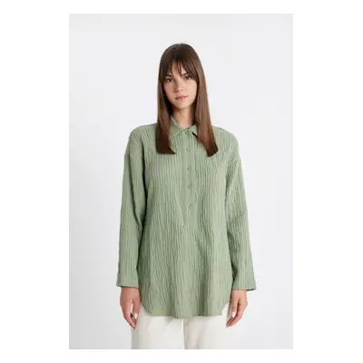 DEFACTO Relax Fit Muslin Long Sleeve Tunic