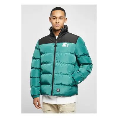 Bunda Starter Logo Puffer Jacket tmavě svěžezelená/černá