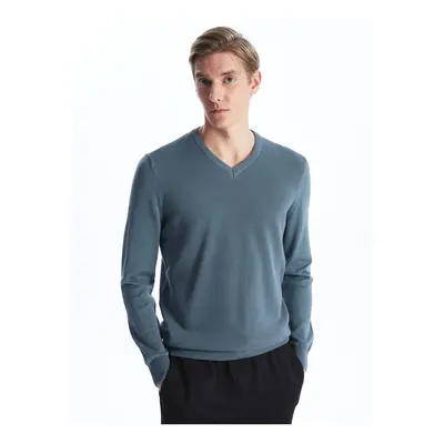 LC Waikiki V-Neck Long Sleeve Men's Knitwear Sweater