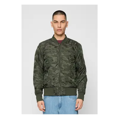 Bunda Tonal Camo Bomber Jacket tmavě olivová