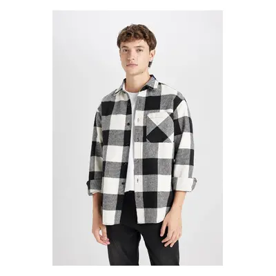 DEFACTO Regular Fit Plaid Lumberjack Long Sleeve Shirt