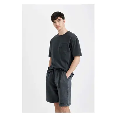 DEFACTO Boxy Fit Crew Neck Printed Short Sleeve T-Shirt