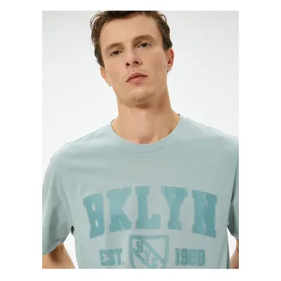 Koton College Printed T-Shirt Crew Neck Short Sleeve Cotton