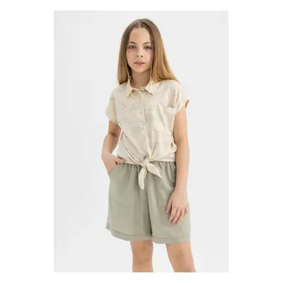 DEFACTO Girl's Viscose Shorts