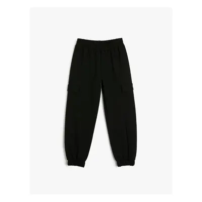 Koton Basic Jogger Sweatpants with Tie Waist Pocket