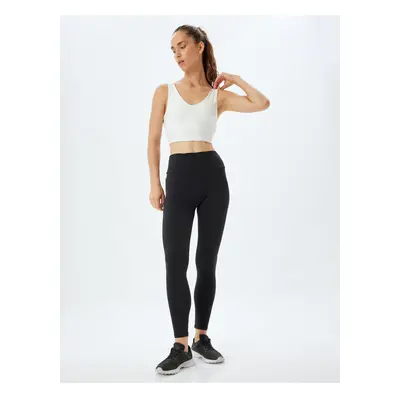 Koton Sports Leggings High Waist Soft Touch Slim Fit Interlock