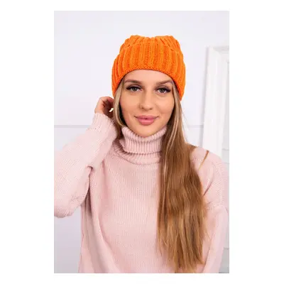 Kesi Čepice s rolováním Magda K293 orange neon