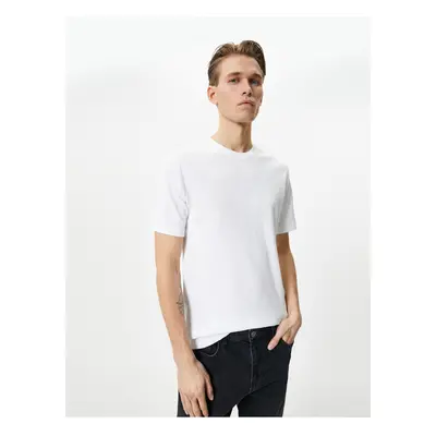 Koton Men's T-shirt 4sam10272hk White