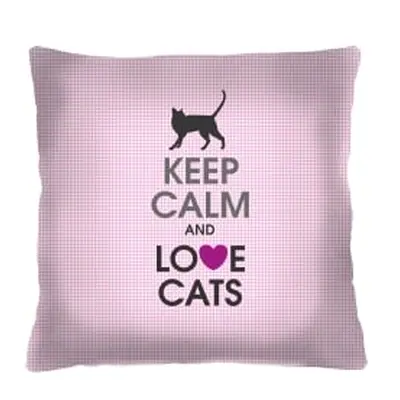 Bertoni Home Unisex's Square Pillow Love Cats