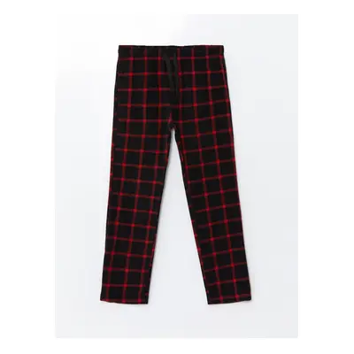 LC Waikiki Men's Standard Fit Plaid Fleece Pajama Bottom