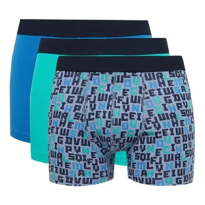 DEFACTO Men's Patterned 3-Pack Boxer