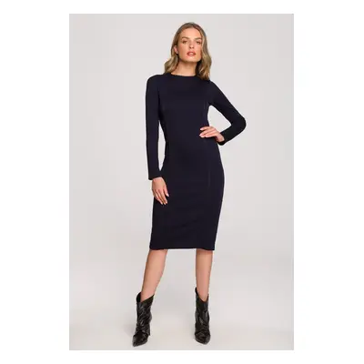 Stylove Woman's Dress S314 Navy Blue