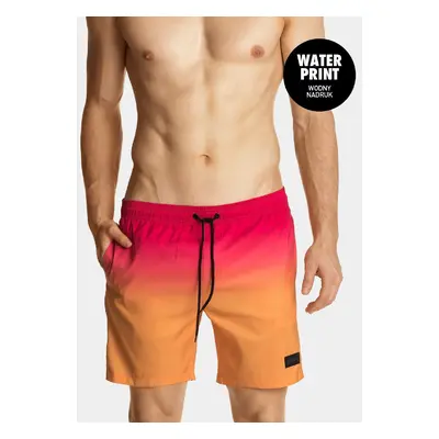 Swim shorts Atlantic KMB-210 S-2XL Water Print pink