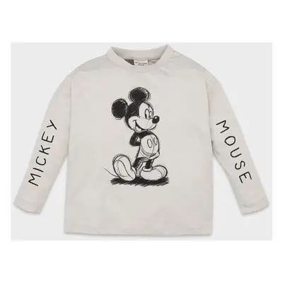 DEFACTO Baby Boy Disney Mickey & Minnie Crew Neck Long Sleeve T-Shirt