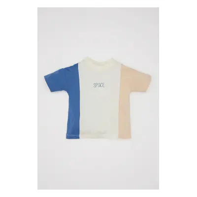 DEFACTO Baby Boy Color Blocked Short Sleeve T-Shirt