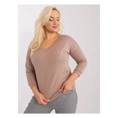 Blouse-RV-BZ-9181.09P-dark beige