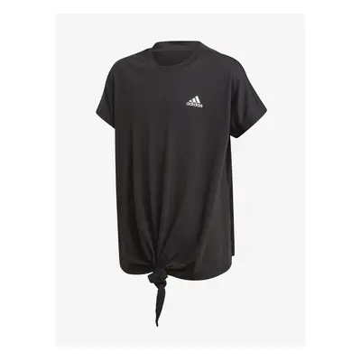 Černé holčičí sportovní tričko adidas Performance Dance - unisex