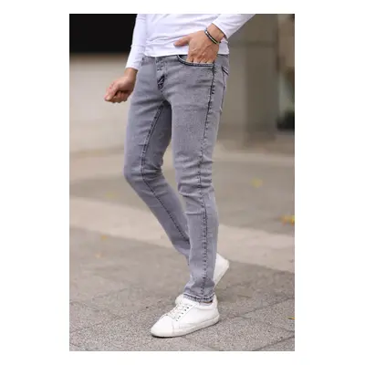 Trendyol Gray Skinny Nail Jeans Jeans