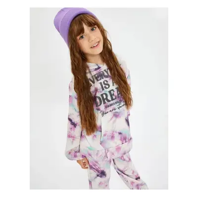 Koton 4wkg10339ak Girls' Sweat Pink Patterned