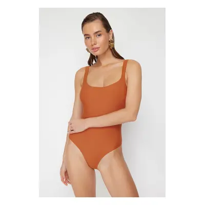 Trendyol Tile Square Neck Regular Swimsuit