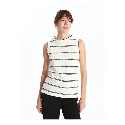 LC Waikiki Women's Crew Neck Striped Undershirt