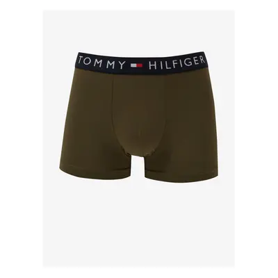 Khaki pánské boxerky Tommy Hilfiger - Pánské