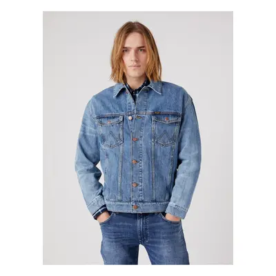 Modrá pánská džínová bunda Wrangler - Pánské