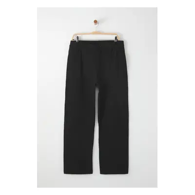 Trendyol Black Straight Knitted Casual Trousers