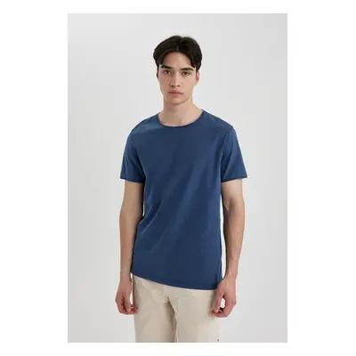 DEFACTO Regular Fit Crew Neck Basic Plain Short Sleeve T-Shirt