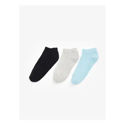 LC Waikiki Women's Plain Booties Socks 3-Pack