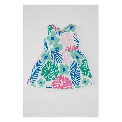 DEFACTO Baby Girl Patterned Sleeveless Dress