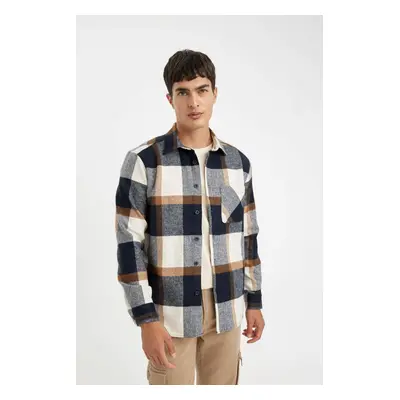 DEFACTO Regular Fit Plaid Lumberjack Flannel Long Sleeve Shirt