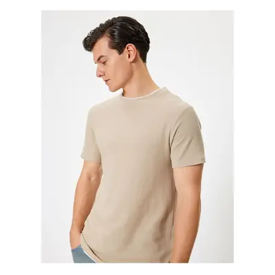 Koton Slim Fit T-Shirt Short Sleeve Crew Neck Cotton