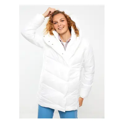 LC Waikiki Women's Hooded Plain Puffer Coat