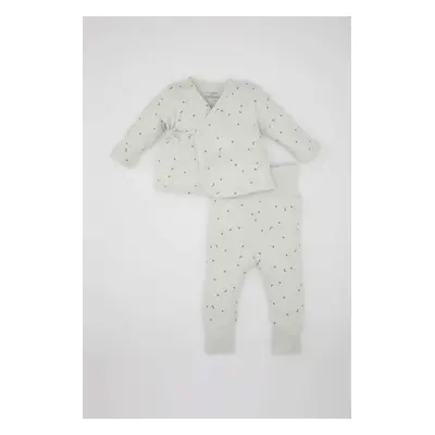 DEFACTO Baby Boy Star Patterned Waffle Piece Set