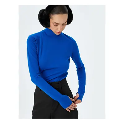 Koton Long Sleeve Slim Fit Turtleneck Fleece T-Shirt