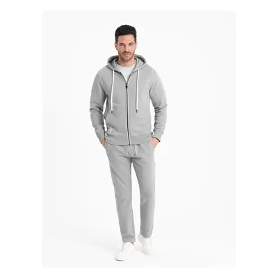 Ombre Men's sweatshirt set unbuttoned sweatshirt + pants