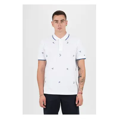 Tommy Hilfiger Polo shirt - ALL OVER EMBROIDERY REGULAR POLO white