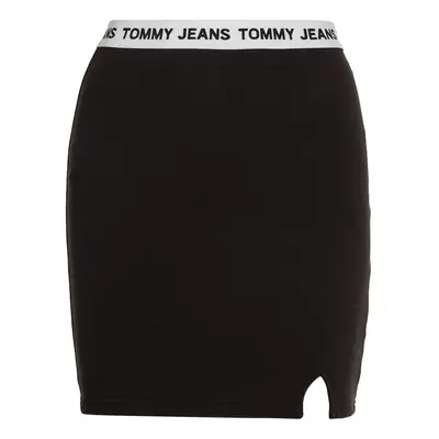 Tommy Jeans Skirt - TJW LOGO WAISTBAND HWK SKIRT black