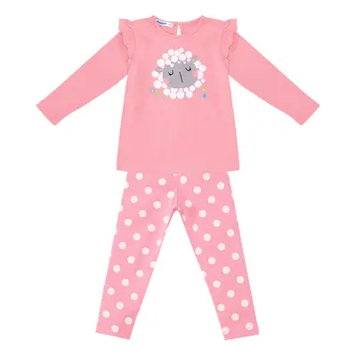 Denokids Kuzucuk Baby Girl Pink Tunic Leggings Set