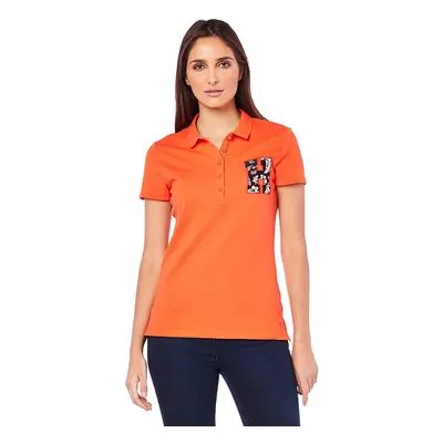 Tommy Hilfiger Polo shirt - NEW CHIARA HERITAGE STR PQ POLO SS orange