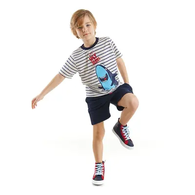 Denokids Dude Shark Boys T-shirt Shorts Set