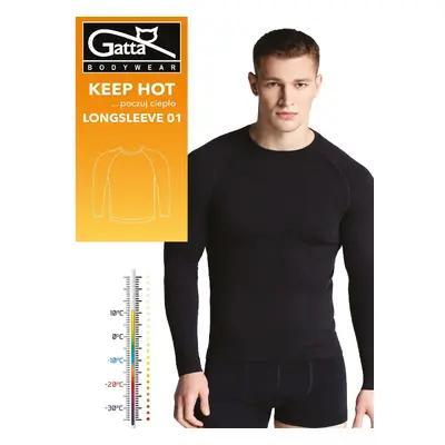 T-shirt Gatta Keep Hot Longsleeve Men M-2XL black