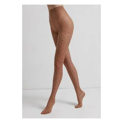 Conte Woman's Tights & Thigh High Socks Pois Bronz