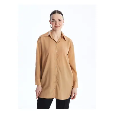 LC Waikiki Plain Long Sleeve Oversize Women's Shirt Tunic