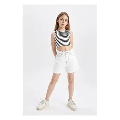 DEFACTO Girls' Cotton Shorts