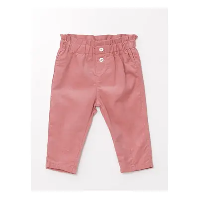 LC Waikiki Basic Baby Girl Trousers with Elastic Waist