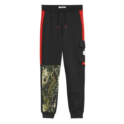 Tommy Jeans Sweatpants - TJM CAMO BLOCK SWEATPANT black