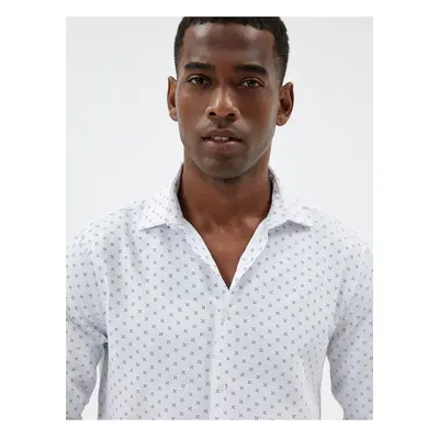 Koton Slim Fit Shirt Long Sleeve Cotton Blend